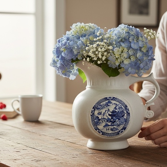 Vintage Oriental Ceramic Pitcher - Picture 3 of 7